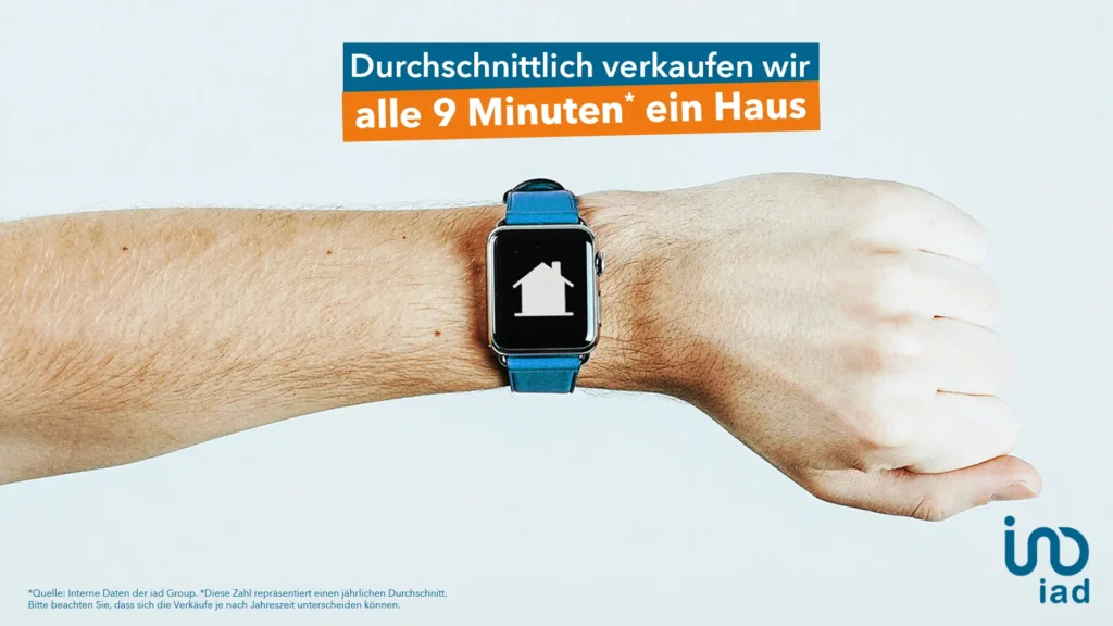 Alle 9 Minuten durchschnittlich ein Verkauf mit iad Deutschland